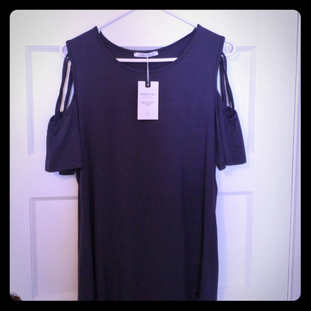 NWT. Dressy. Strap happy top!